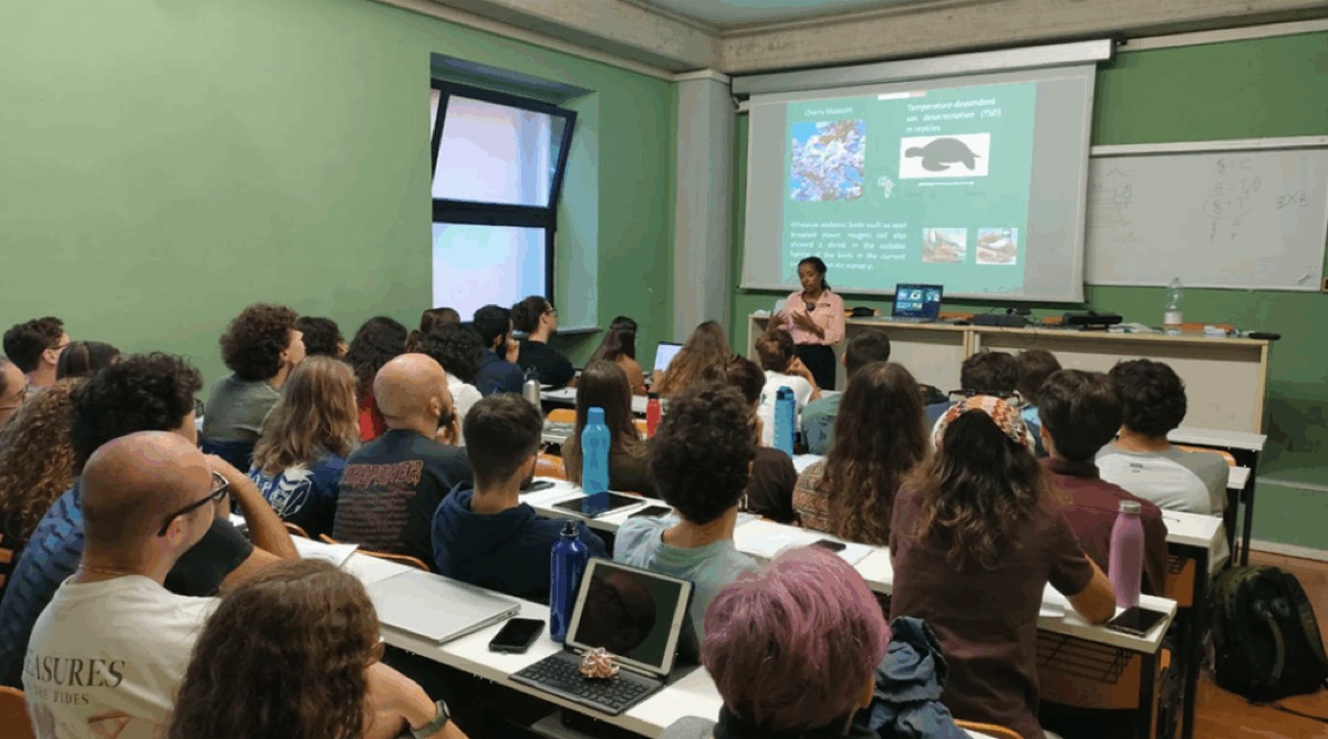 The seminar at the University of Pisa.