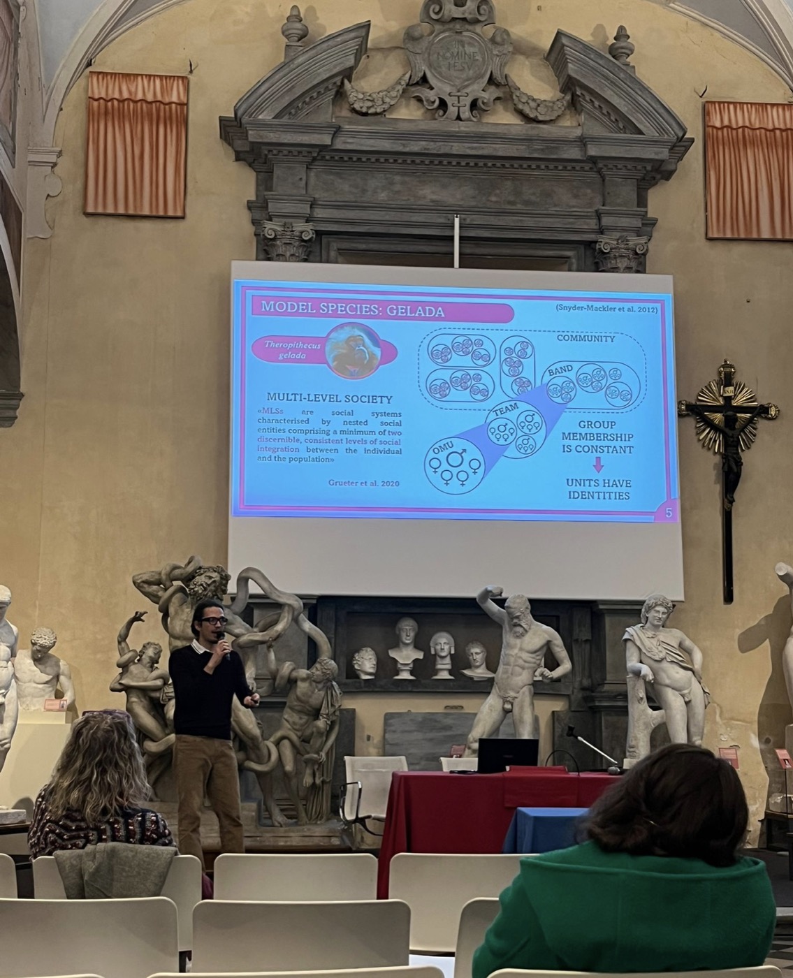 The award ceremony at the University of Pisa.