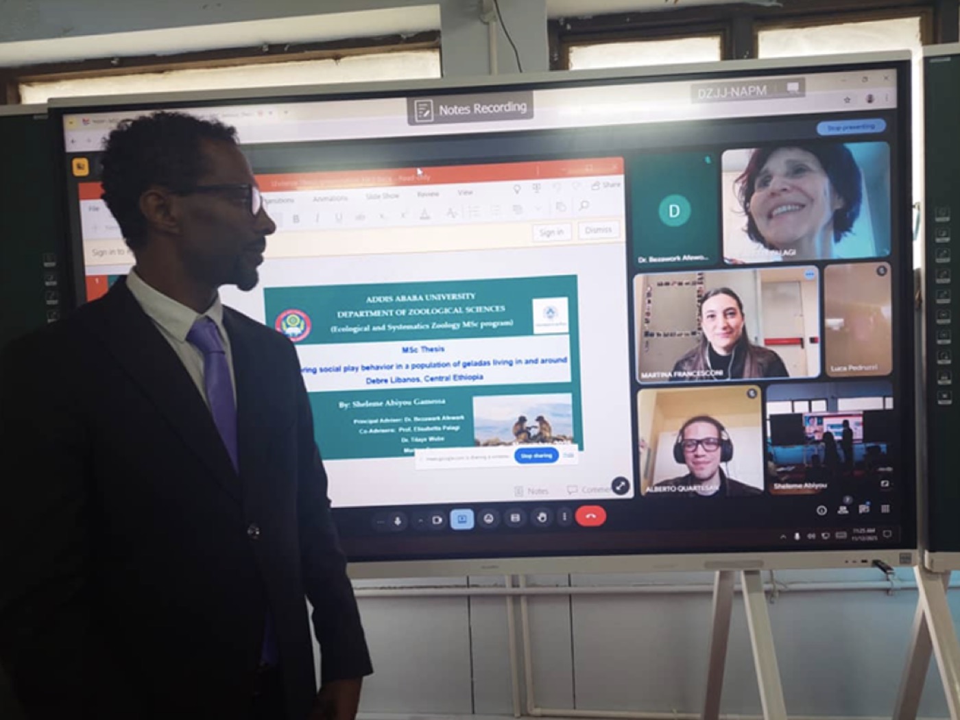 Fieldwork and collaboration between AAU and UniPi.